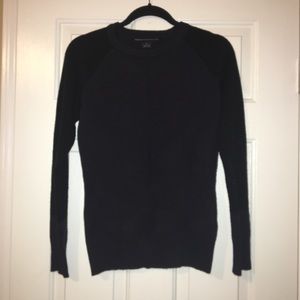 Black and navy sweater